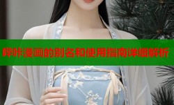 哔咔漫画的别名和使用指南详细解析